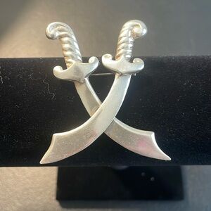 Sterling Silver Sword Pin